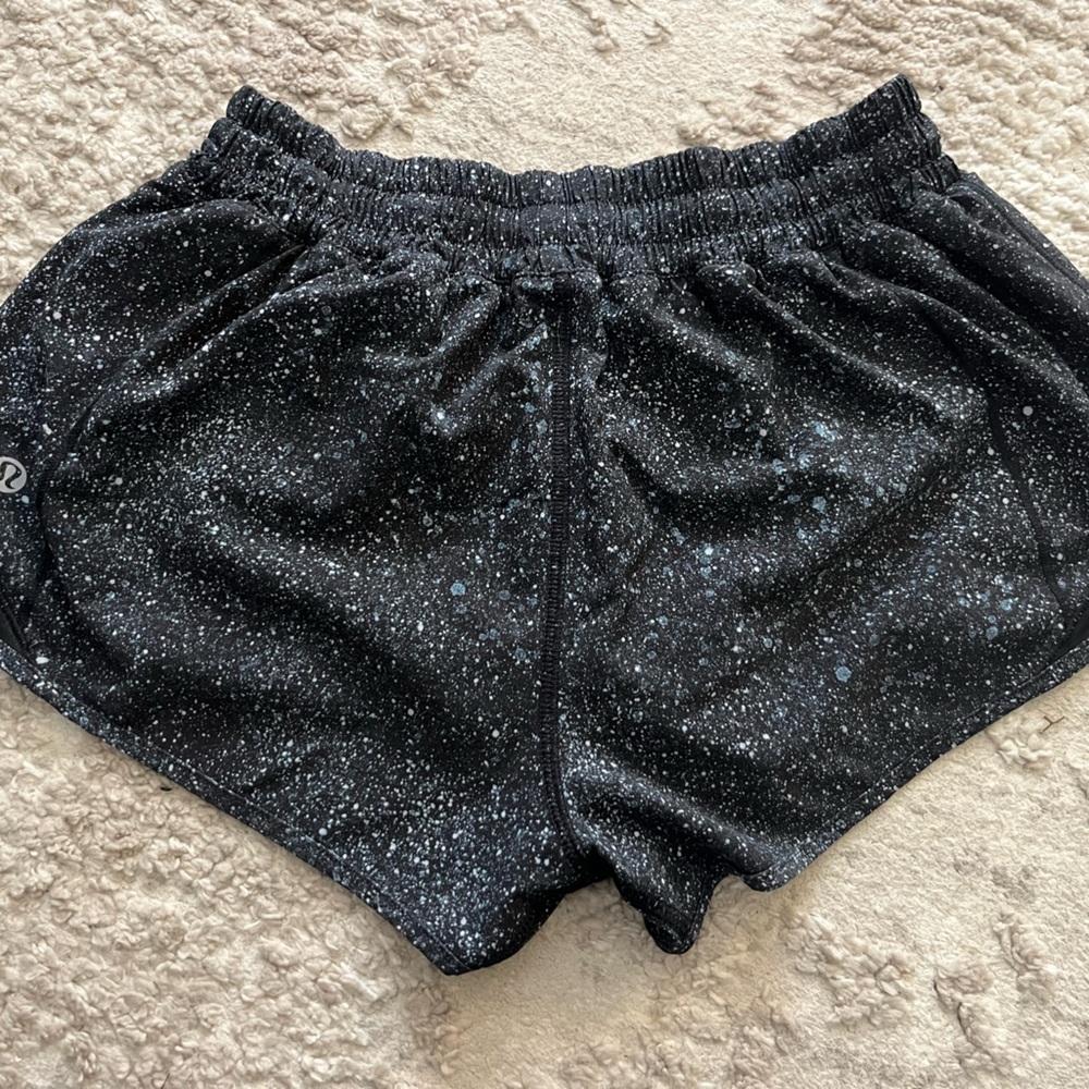 lululemon athletica Black Speckled Athletic Shorts